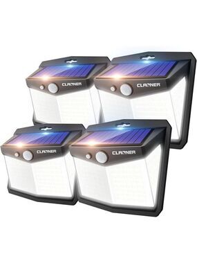 Solar Lights Outdoor Motion Sensor 128 LED Waterproof Security Lights Patio Fenc